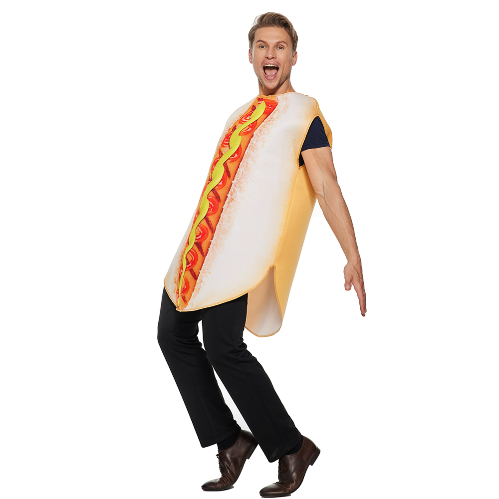 Adult Funny Food Halloween Couple Costumes Pizza Donut Cosplay Outfit - 36