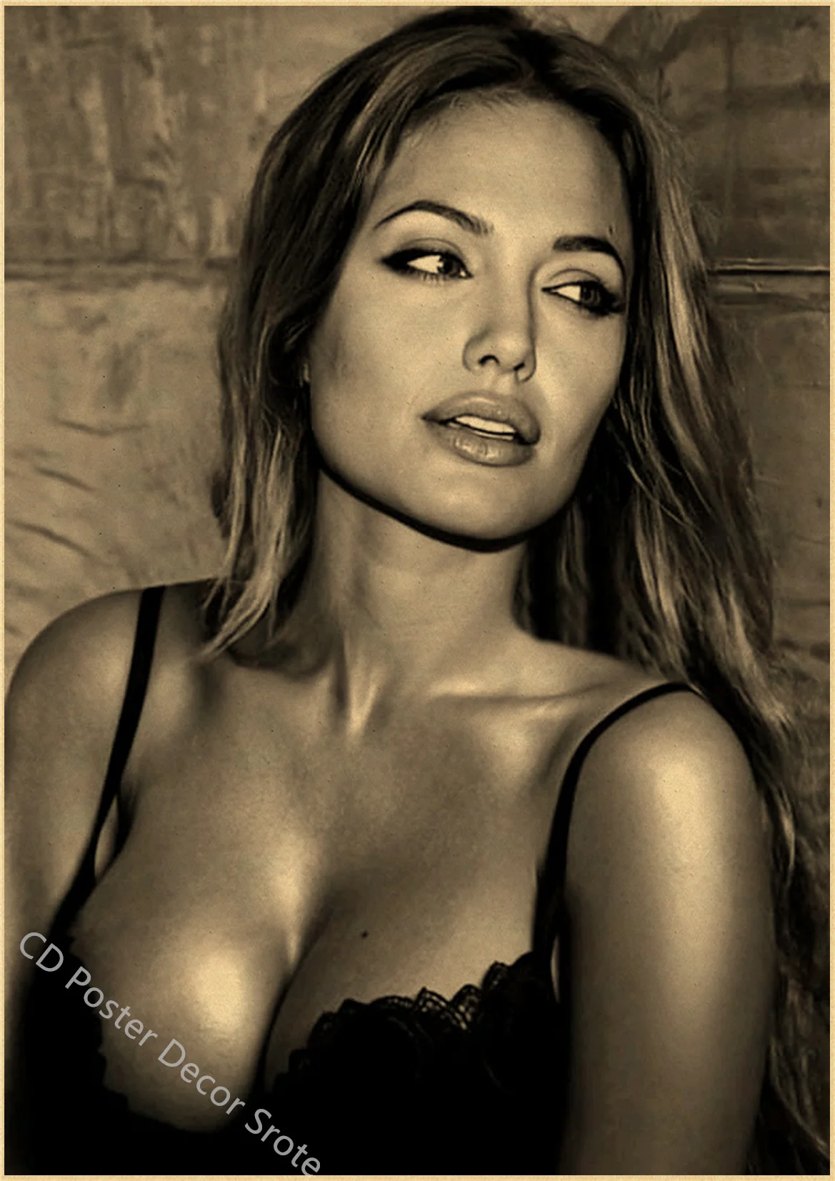 Angelina Jolie Vintage Poster Kraft Paper Art For Home Caf Dcor - 13