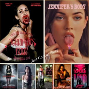 Sexy Jennifers Body Horror Movie Poster Aesthetic Canvas Wall Art Print - 1