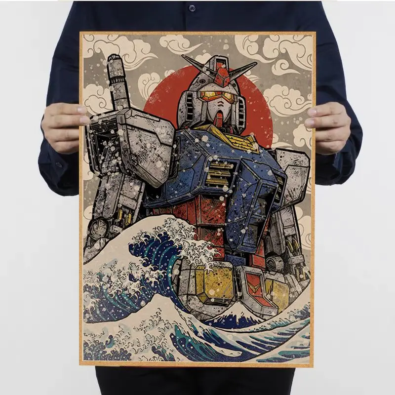 Vintage Gundam Movie Posters Retro Wall Art Decor For Home - 10