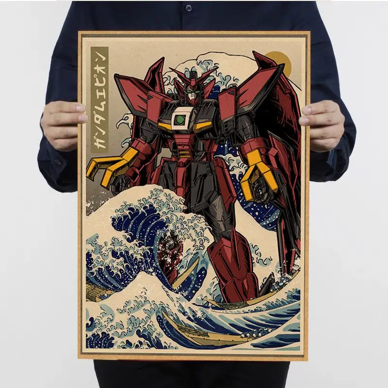 Vintage Gundam Movie Posters Retro Wall Art Decor For Home - 25