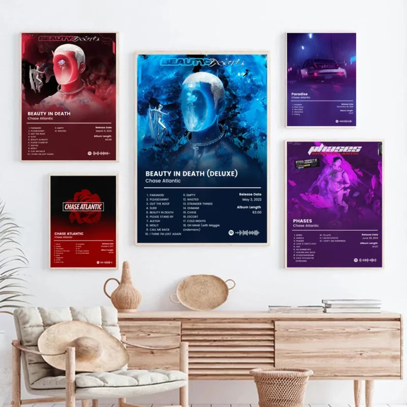 Chase Atlantic Beauty In Death Album Cover Canvas Art Poster - 1