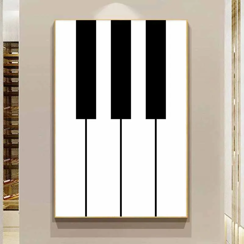 Modern Minimalist Music Instrument Canvas Wall Art For Home Bar Decor - 12