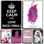 Nicki Minaj Aesthetic Canvas Wall Art Hip Hop Singer Home Decor - 1