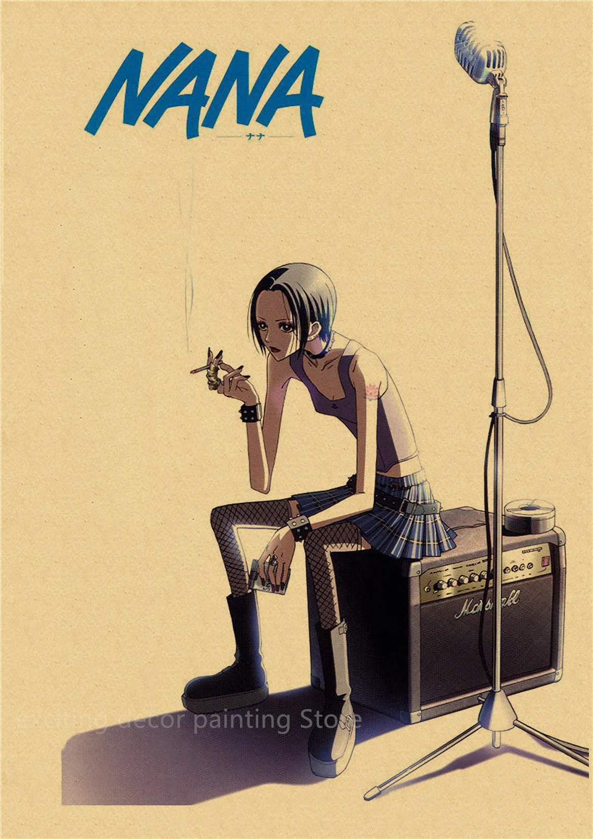 Vintage Nana Anime Manga Kraft Paper Posters For Retro Home Decor - 14