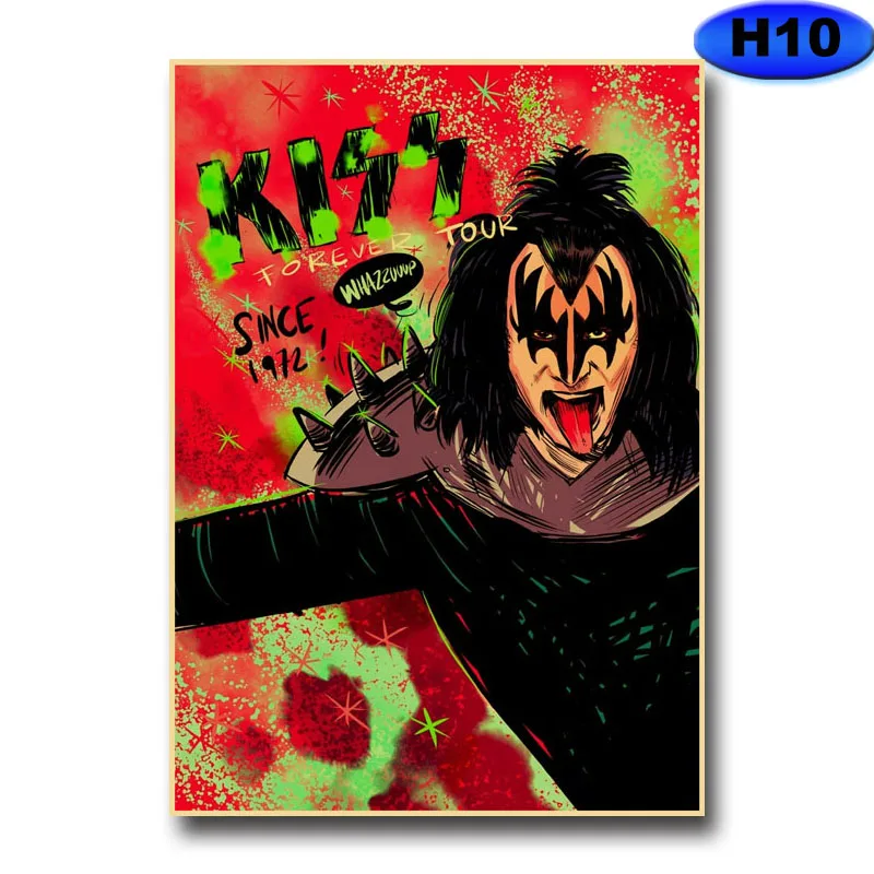 Kiss Band Vintage Heavy Metal Wall Art Poster For Home Decor - 17