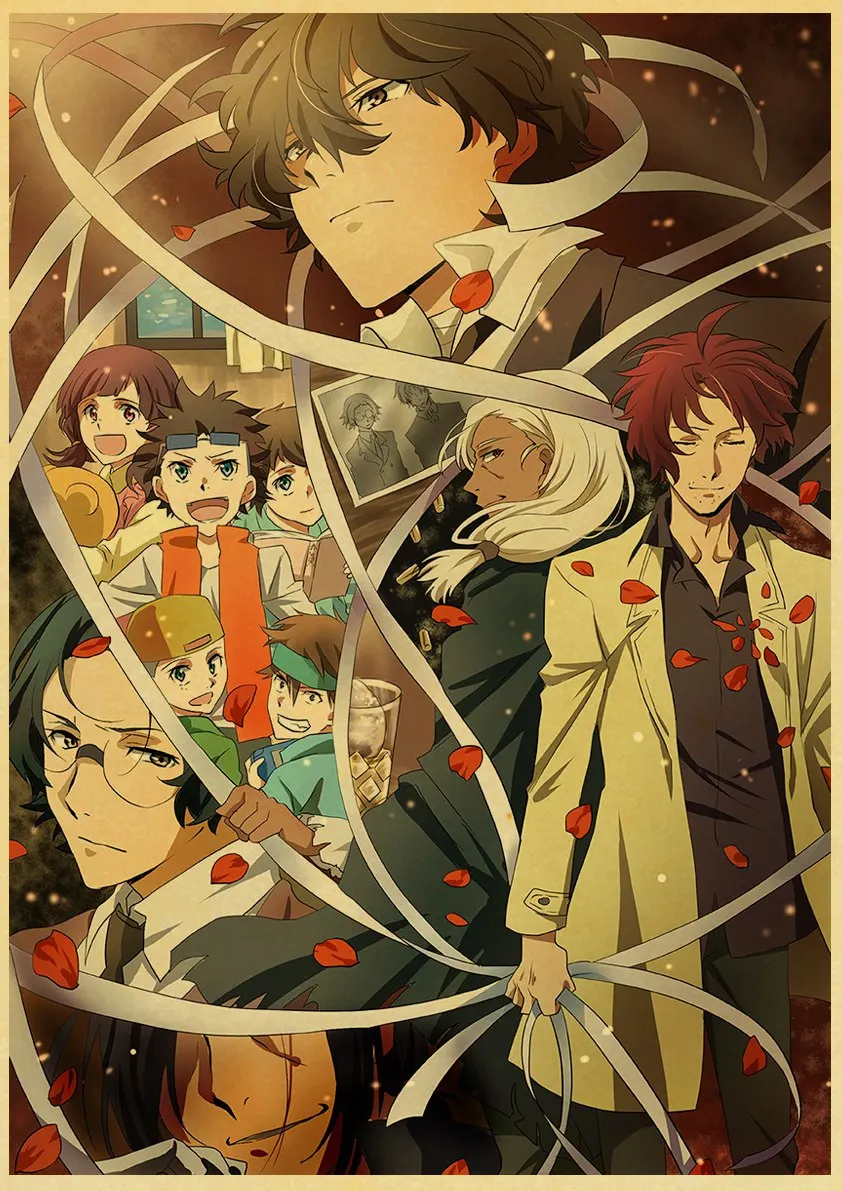 Bungou Stray Dogs S4 Anime Vintage Kraft Art Posters For Home Decor - 11