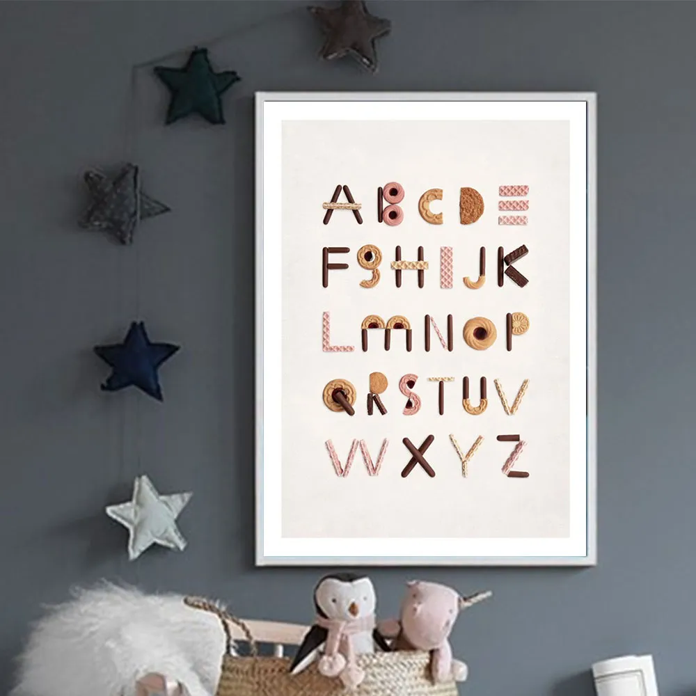 Personalized Baby Room Decor Nordic Cartoon Animal Canvas Wall Art Prints - 14