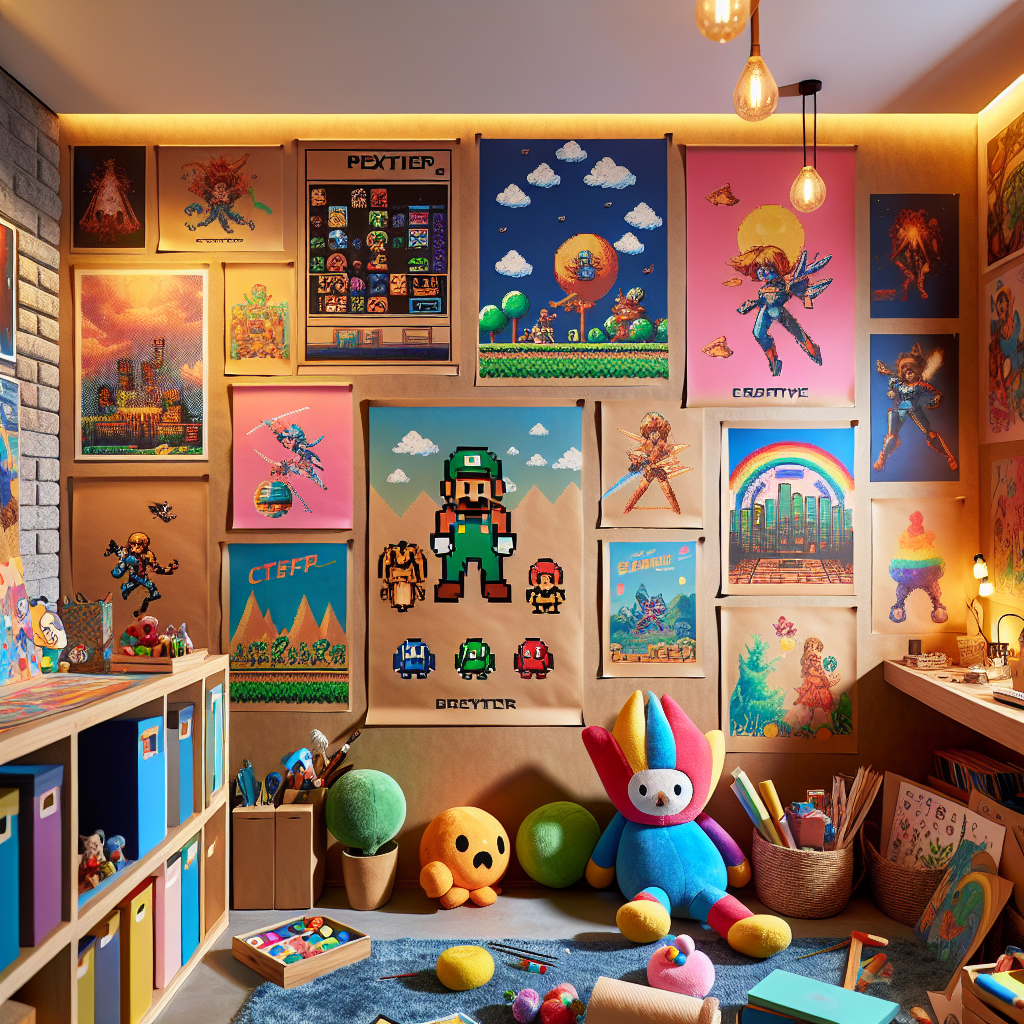 Unleashing Creativity: How Creative Gaming-Themed Posters Inspire Kids' Imagination  