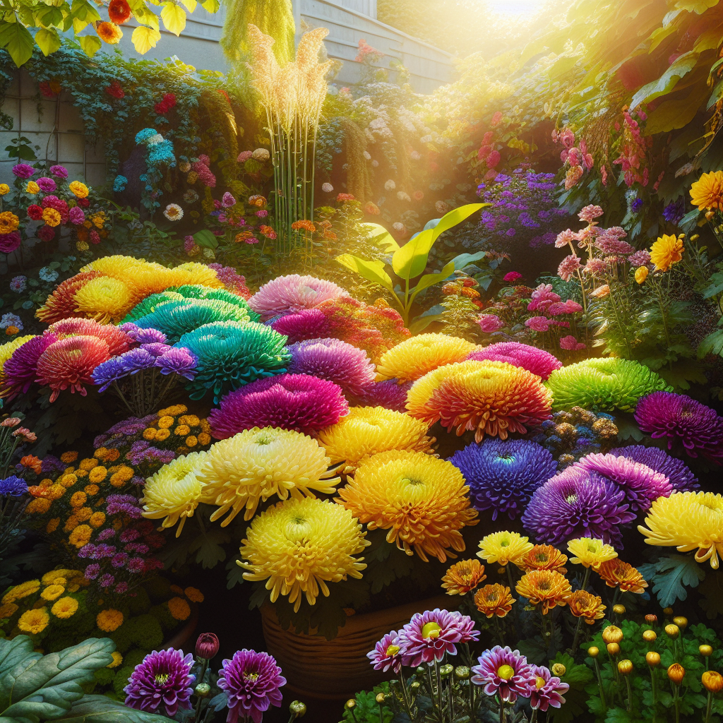How to Create Stunning Floral Displays with Rainbow Chrysanthemum Flowers  