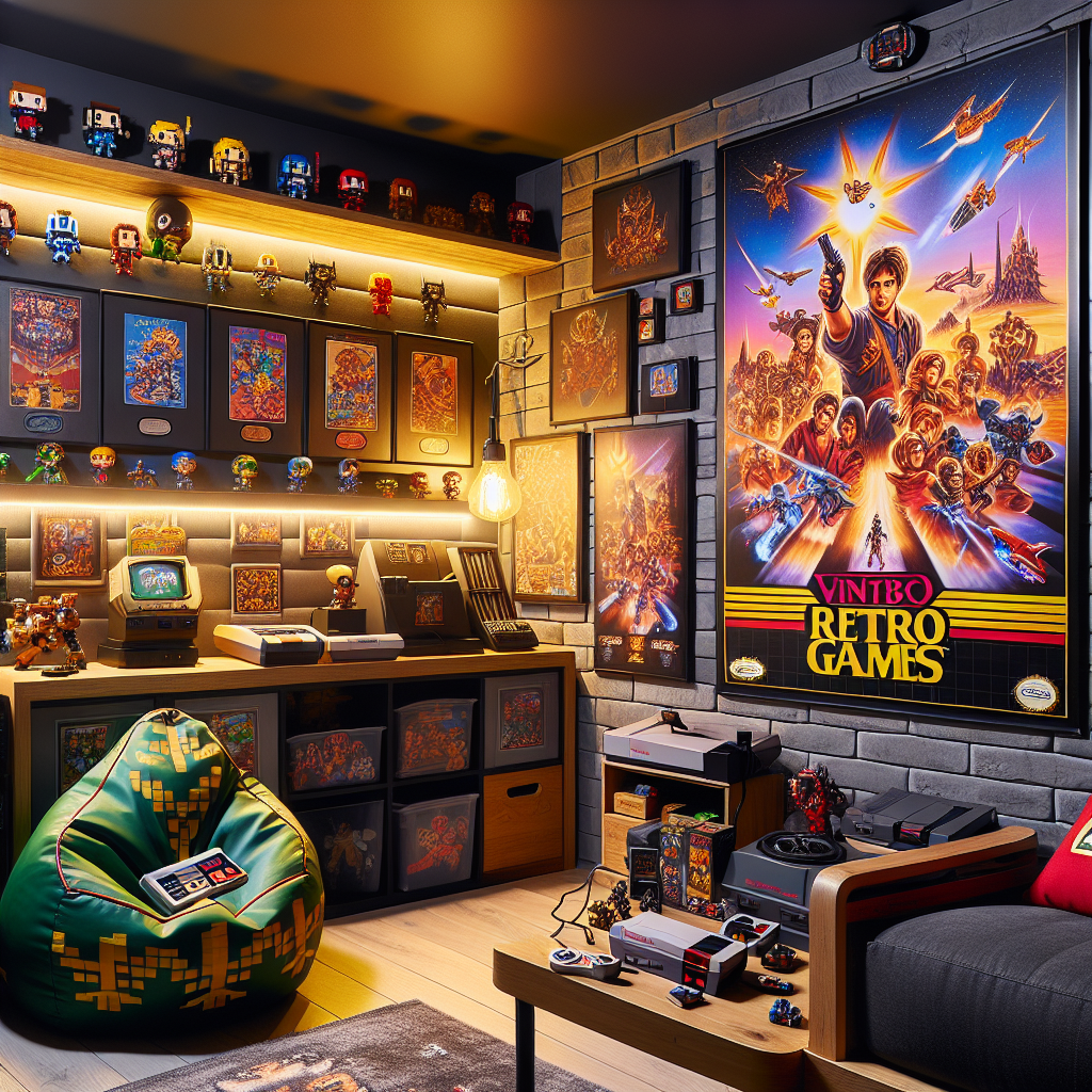 Transform Your Man Cave Decor with a Vintage Retro Game Poster  