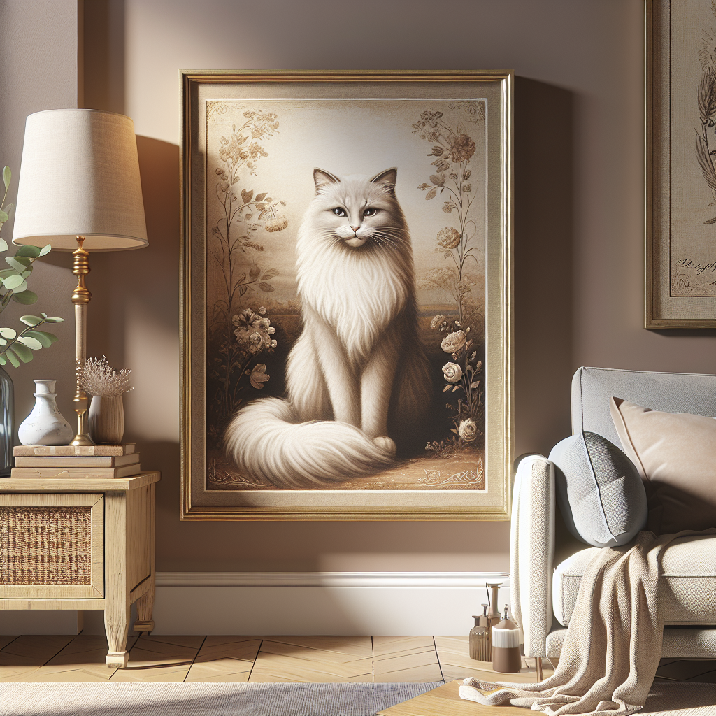 The Allure of Vintage French Art Prints Featuring Cats for Home Decor  
