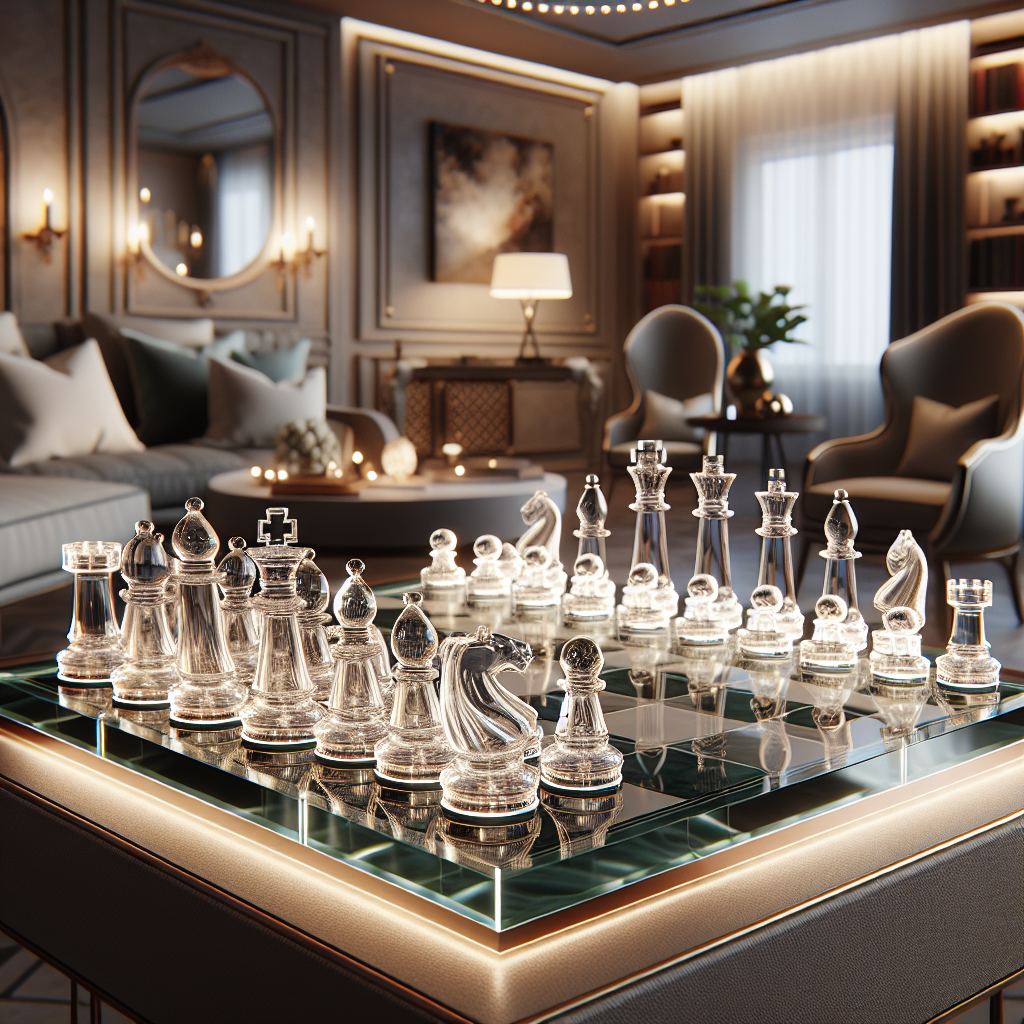 Unveiling the Beauty of a Stylish Glass Chess Set With Durable Break-resistant Pieces  