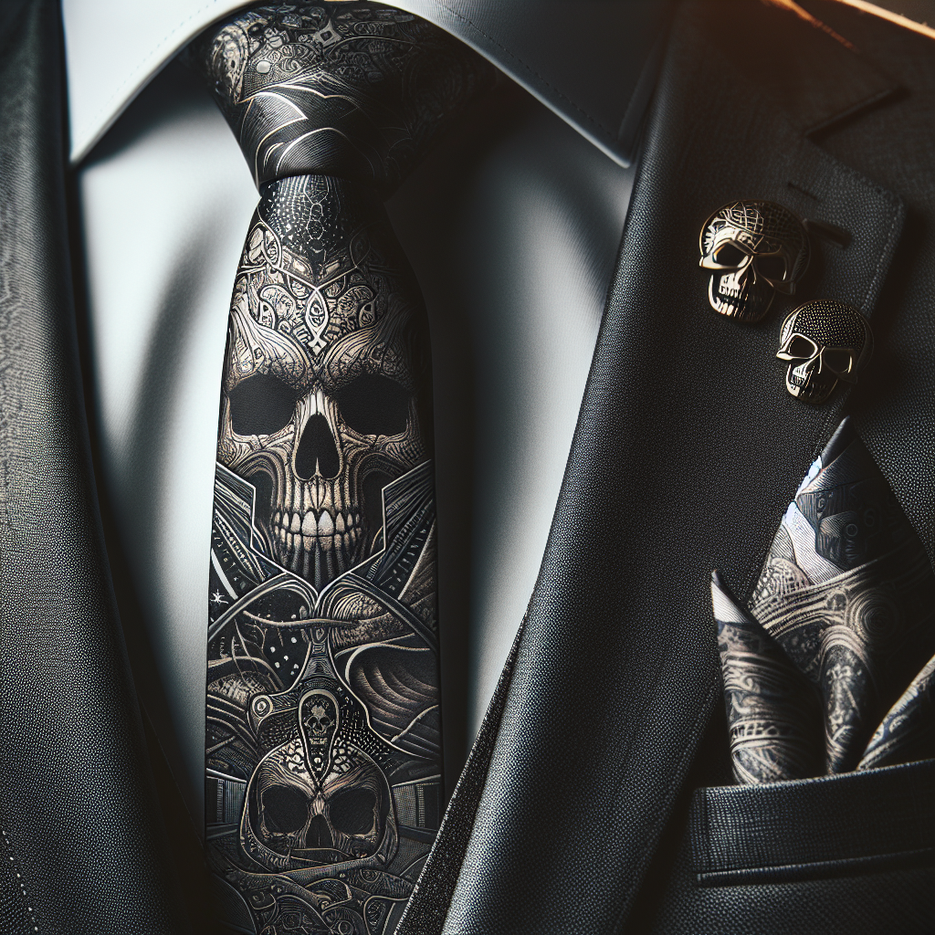 Unique Skull Tie for JoJo's Bizarre Adventure Fans: A Closer Look at the Design  