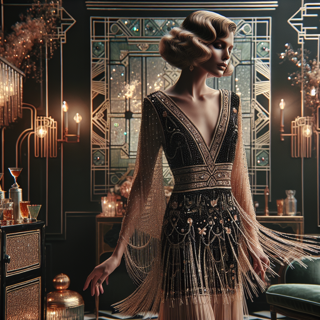 Understanding the Sophistication of V-Neckline Dresses Inspired by the Roaring Twenties  