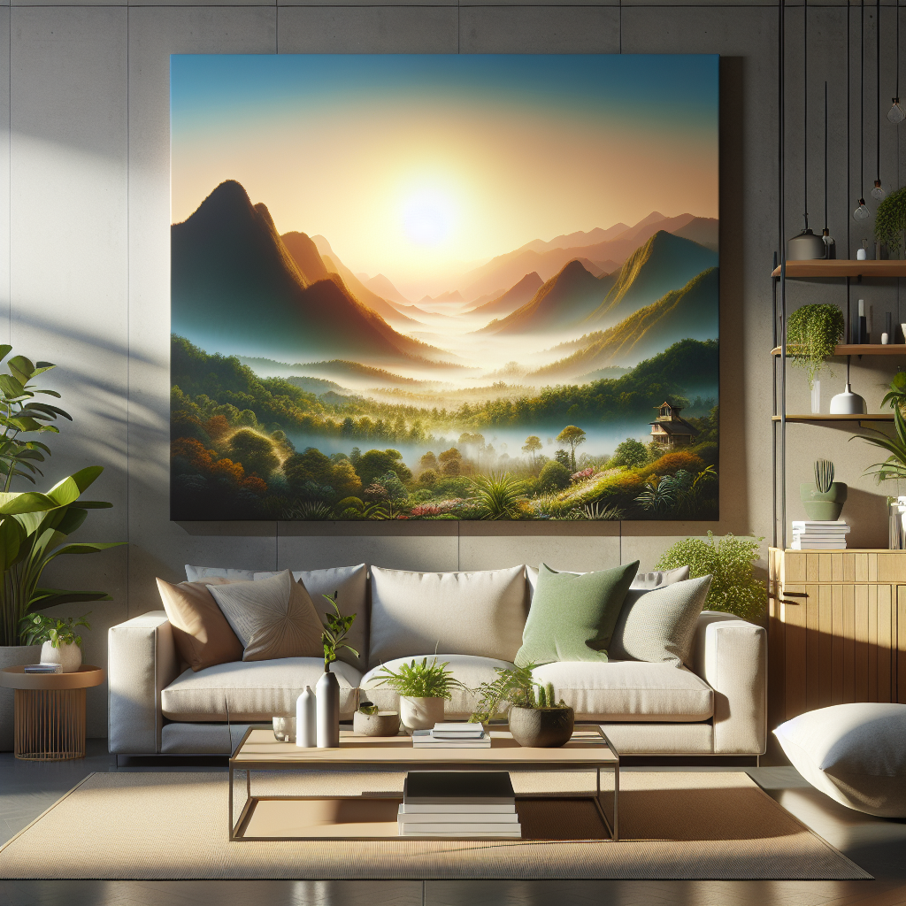 Exploring the Benefits of Vibrant Landscape Canvas Art for Modern Home Decor  