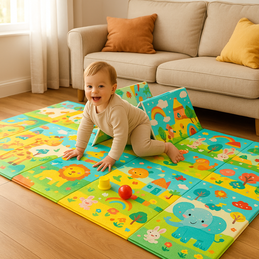 Why a Foldable Foam Play Mat is Essential for Toddlers with Cartoon Designs  