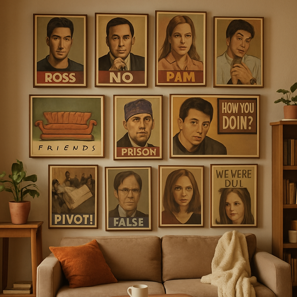 How Retro Wall Art Featuring Beloved Characters from Friends and The Office Enhances Your Home Decor How Retro Wall Art Featuring Beloved Characters from Friends and The Office Enhances Your Home Decor